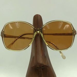 Vintage ArtCraft Yellow Oval Butterfly Sunglasses